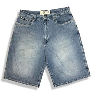 Vintage Y2K Enyce Baggy Blue Denim Shorts / Jorts
